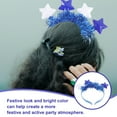 thumbnail image 2 of Light up Hanukkah Headband Glowing Star Headband Chanukah Head Boppers Glow In The Dark Hanukkah Decoration for Hanukkah, 2 of 5