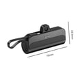 thumbnail image 3 of Mobile Power Bank Carga de teléfono portátil para viajes a casa (negro para iPhone) WDOplteas Para estrenar, 3 of 6