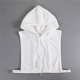 thumbnail image 3 of Ywmsfl Decorative Hooded Neck Collar Soft Shawl Half Shirt Hoodie Hat Unisex Fashion Accessory for Stylish Men and Women, 3 of 13