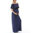 thumbnail image 5 of ameIAEA Womens Off Shoulder Maternity Dress Pregnancy Maxi Dresses for Photography Breastfeeding Clothes, 5 of 7