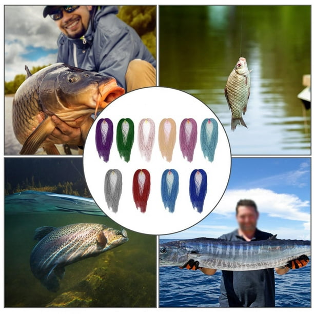 Fly Fishing Tying,1000PCS PET Crystal Flash Fishing Tools Crystal Flash Fly  Tying Tailored for Perfection 