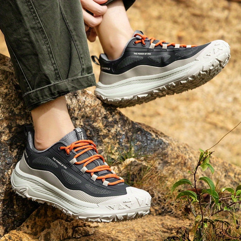 Men's Road Running Shoes, Shock-Absorbing Professional Sneakers with Rubber Outsole for Anti-Slip and Lightweight Track and Field Use