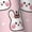 Cute Rabbit2, variant on Cute Squirrel Fall Women's Short-Sleeved Pajama Set, Loungewear, Summer pajamas, Breathable Cozy - Medium