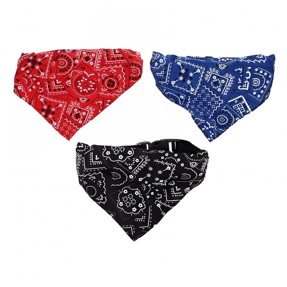 ACDANC 3Pcs Dog Bandana Square Breathable Collar Scarf for Small Medium Large Dogs