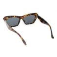 thumbnail image 4 of Womens Mod Thick Plastic Cat Eye Oversized Fashion Sunglasses Tortoise - Black, 4 of 4