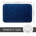 thumbnail image 2 of Pofeuu Sparkling Blue Glitter Print Flannel Doormats Rug16"x24"Rug Washable Doormats Indoor Outdoor Rugs for Layered Front Door Mats, Porch, Kitchen, Entryway, 2 of 7