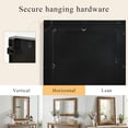 thumbnail image 3 of MODE HOME 36x24 Inch Rustic Wood Wall Mirror, Solid Wood Framed Farmhouse Mirror for Bathroom Vanity, Living Room & Entryway Decor, 3 of 7