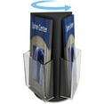 thumbnail image 3 of (4 pack) deflecto Countertop Revolving Literature Racks, Three Compartments, 6 3/4w x 10 1/8h, Blk, 3 of 5