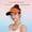 orange, variant on UV-Protective Wide Brim Open Top Outdoor Summer Sun Visor Hat, Orange, Adjustable 16-22 Inch