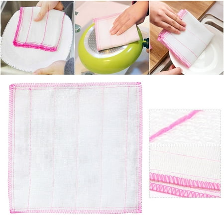 

Vikudaty Classic Kitchen Towels Natural Cotton Kitchen Dish Towels Reusable Cleaning Cloths Pink Dish Towels For Kitchen Super Absorbent Machine Washable Hand Towels 2022 kitchen