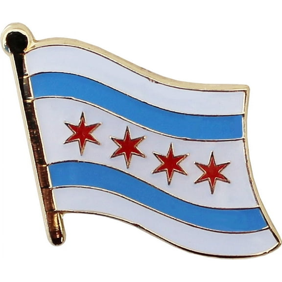 Chicago Flag Lapel Pin