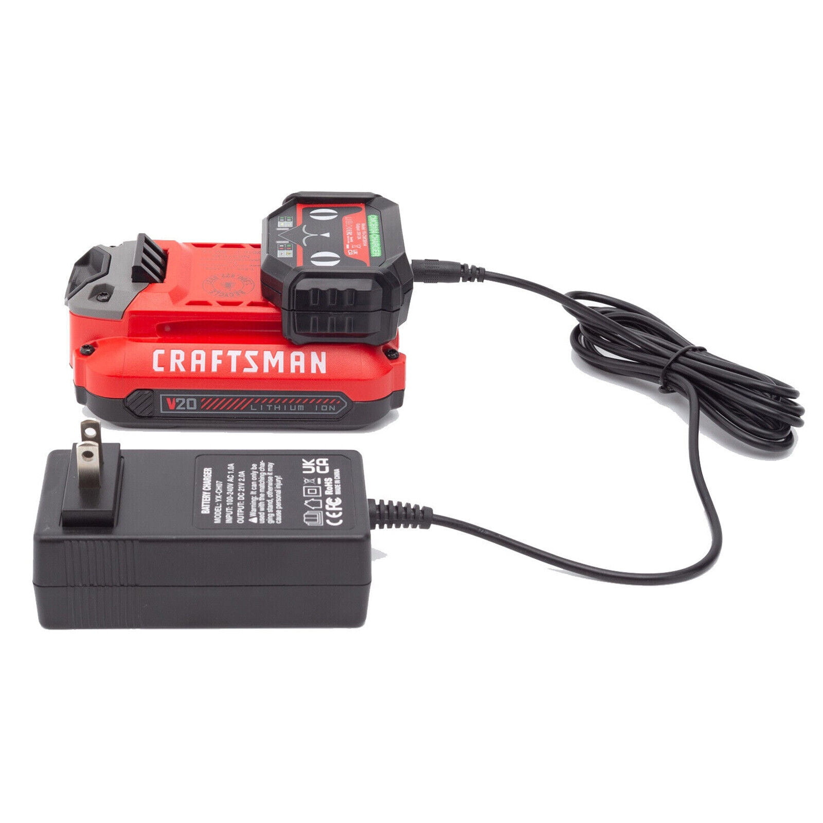 Craftsman 20V MAX Replacement Charger V20 Series Li ion Battery Fast Safe Charging Walmart