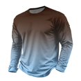 thumbnail image 6 of Zorvxlyn Long Sleeve T Shirt Men Gradient Crewneck Shirts for Men Soft Breathable Fall Big and Tall Work Sweatshirts for Men, 6 of 8