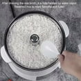 thumbnail image 4 of 4L Large Capacity Rice Cooker, High Power, Lifting Design, Sugar Removal, Smart Function - Stainless Steel Rice Maker With 12H Reservation, For Steaming Rice And Soup, 4 of 8