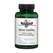 Vitanica Black Cohosh, Cimicifuga Extract Plus, Vegan, 120 Capsules