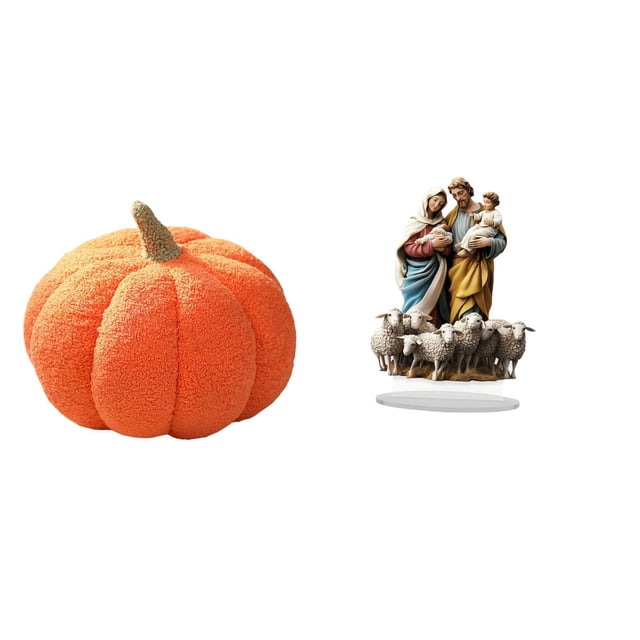 Almohadas de calabaza de Halloween,Almohadas de calabaza de Halloween Decoración del hogar Suave,Cojines de calabaza para Halloween,peluches,sofá,Letrero de mesa,Decoración de escritorio