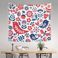 thumbnail image 2 of Pofeuu Birds Flowers Print Wall Tapestry Decoration Wall Hanging Tapestry 60 x 51 Inch, 2 of 6