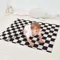 thumbnail image 2 of Black and White Checkered Pattern Blanket,Comfortable Soft Flannel Throw Blanket,All Season,Warm Lightweight Blankets for Sofa Bed Couch Living Room Chair,30"x40", 2 of 4