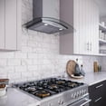 thumbnail image 3 of Streamline 30 in. Rosmini Ductless Wall Mount Range Hood in Brushed Stainless Steel with Baffle Filters, Push Button Control, LED Lights, 3 of 9