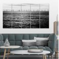thumbnail image 1 of Wind Turbines Black and White - Landscape Artwork Canvas, 1 of 3