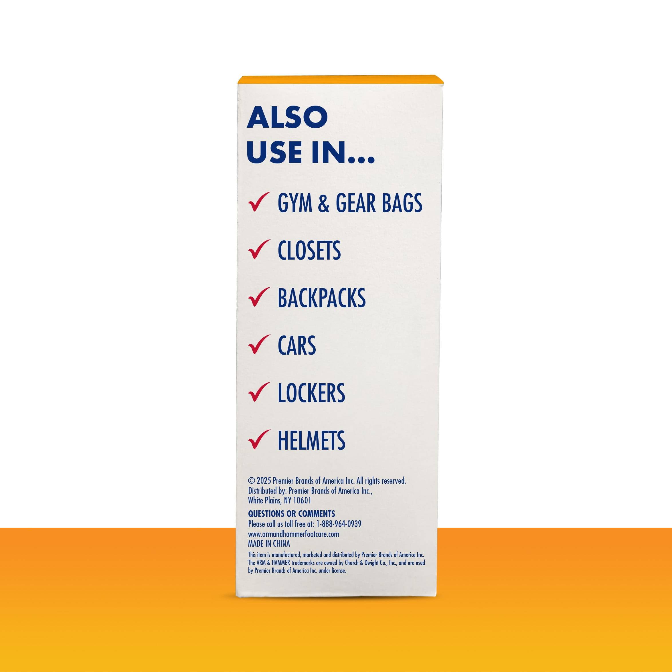 Arm & Hammer in-Shoe Odor Destroying Pouches, 2 Pack