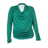 MICHAEL Michael Kors Women's Cowl Studded-Print Knit Top