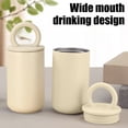 thumbnail image 4 of Tuvgenk Insulated Water Bottle with Handle 17 Oz Stainless Steel Water Bottle Flask Beige Reusable for Home Office Travel, 4 of 6