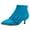 Blue, variant on XYD Women's Chic Kitten Heel Ankle Boots Pointed Toe Side Zip Booties Buckle Strap Office Casual Shoes Size 7 Blue