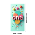 thumbnail image 1 of Glittery Gold One Banner for First Birthday Party, Party Decorations Backdrop Background Photography Props for Celebrations Photo Booth Decor, 1 of 4
