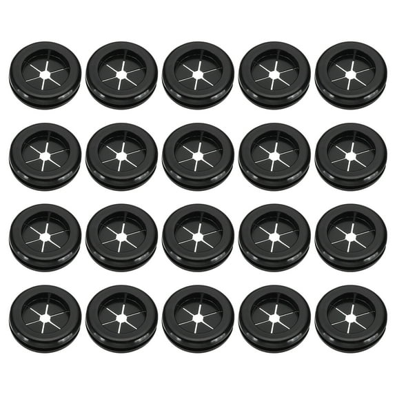 Uxcell Rubber Grommet 5/8", Round Rubber Hole Plugs  Firewall Plug Grommet Wire Cable Protection, Black 20 Pcs