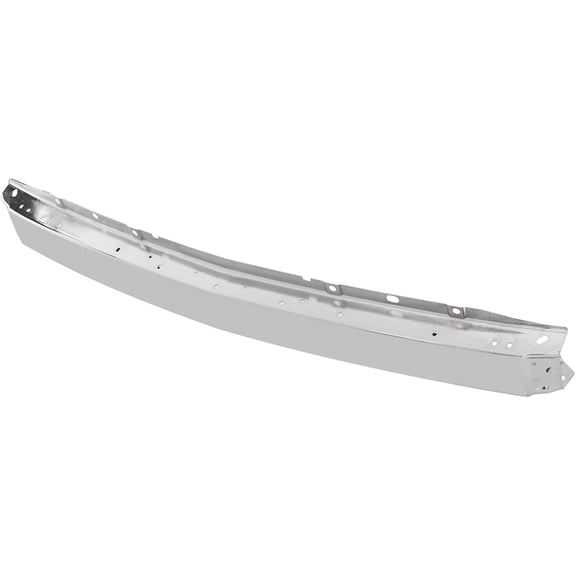 Genrics Steel Chrome Front Bumper Impact Face Bar without Center Air Intake Hole Replacement for 2007-2013 Silverado 1500 2500 3500 GM1002831 15941850