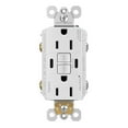 thumbnail image 2 of Legrand Radiant 1597TRUSBCCW 15 Amp GFCI Self Test Tamper Resistant Decorator Duplex Outlet with USB Type C, White with Screwless Wall Plate (1 Count), 2 of 6