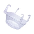 thumbnail image 4 of Hanging Basket Watering System Plastics Hanging Basket Drip Pans | Clear,Hanging Plant Tray Saucer with Built-in Hooks & Water Catcher for Indoor & Outdoor（5Pcs-10in）, 4 of 6