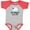 Baseball Heather and Red, variant on Inktastic My Babcia Loves Me Boys or Girls Baby Bodysuit