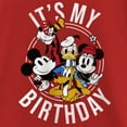 thumbnail image 2 of Girl's Mickey & Friends It's My Birthday Group Shot Graphic Tee Red X Small, 2 of 5