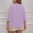 thumbnail image 5 of Plus Size Fall Cardigan Sweaters for Women Casual Short Sleeve Open Front Shrugs Soft Solid Color Cropped Boleros Lightweight Cardigans Cover Ups, 5 of 7