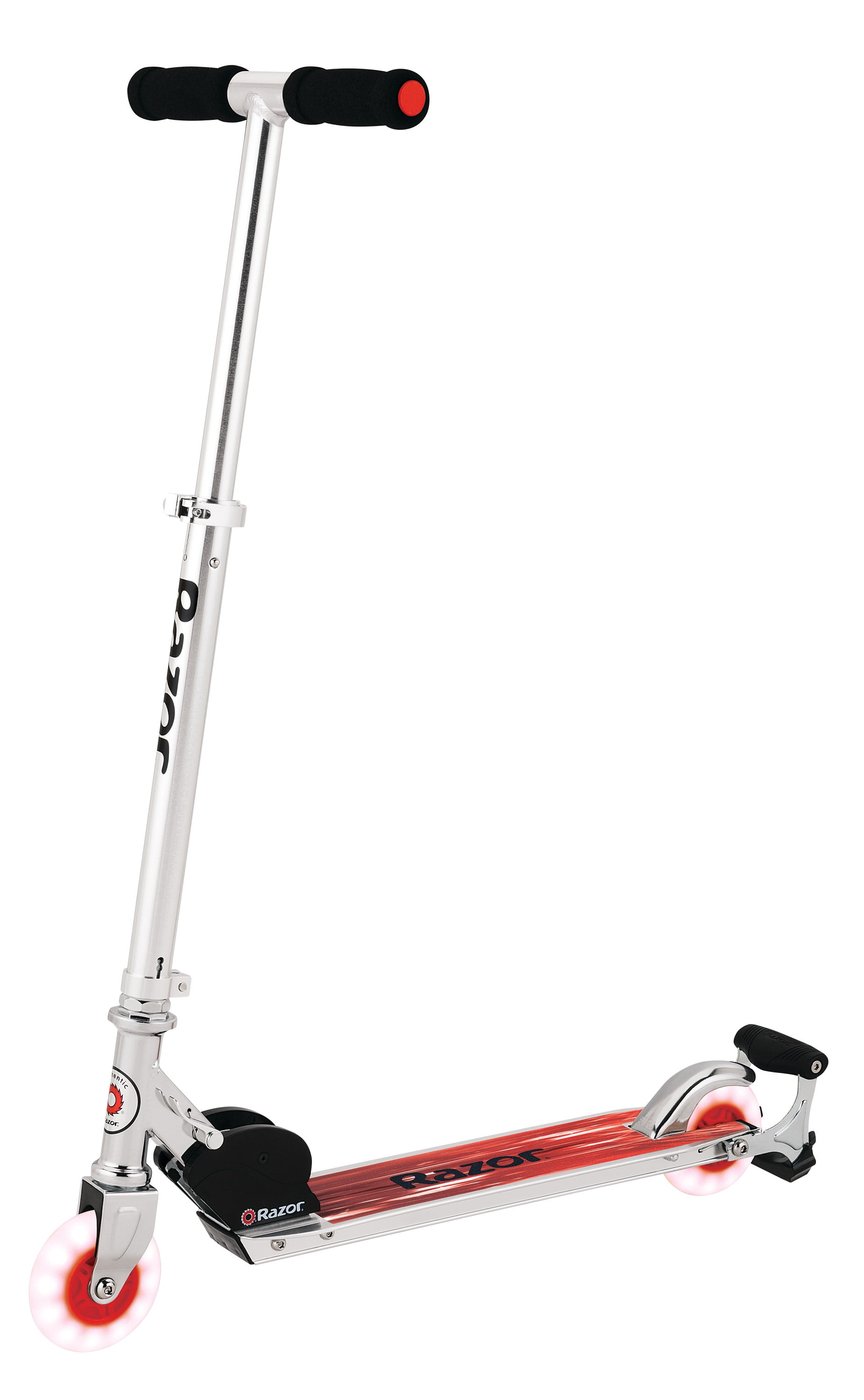 Razor Spark Ultra Kick Scooter Red with Super Bright LED Wheels