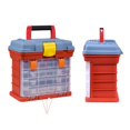 thumbnail image 4 of Caja de herramientas Organizador Hardware Divisores ajustables de plástico portátil Desmontable Caja de herramientas de 4 capas Gabinete de almacenami Soledad Organizador de la caja de herramientas, 4 of 9