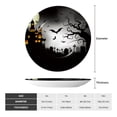 thumbnail image 2 of Yiaed Happy Halloween 1 Print Bone China Decorative Plate Ceramic Dinner Plates Art Crafts with Display Stand-10in, 2 of 6
