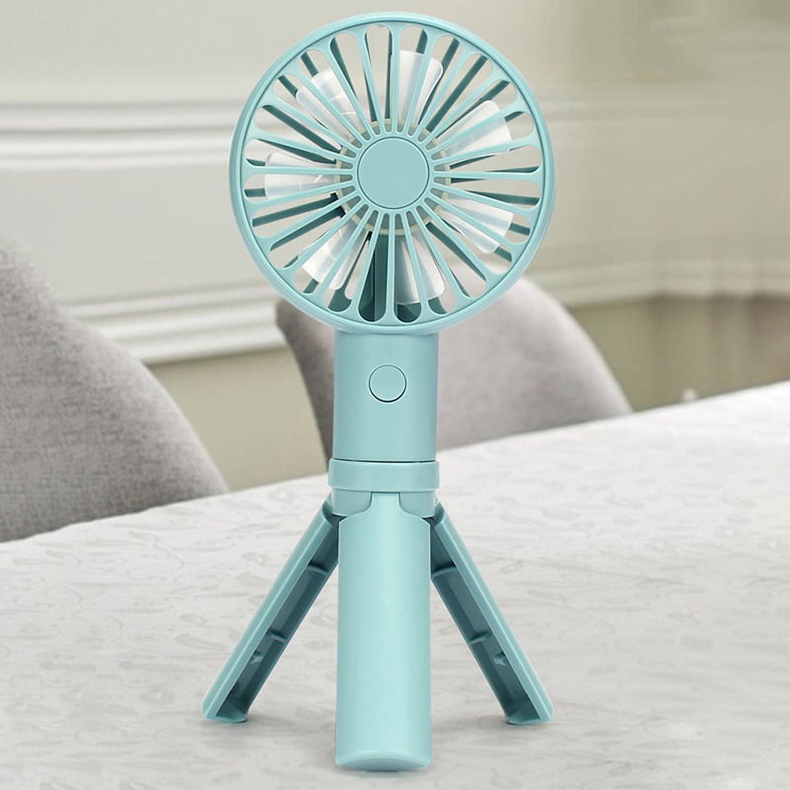 Handheld Portable Fan Mini Hand Fan, USB Rechargeable Personal Fan, Small Fan with 3 Speeds for Travel/Commute/Makeup(1 pack)