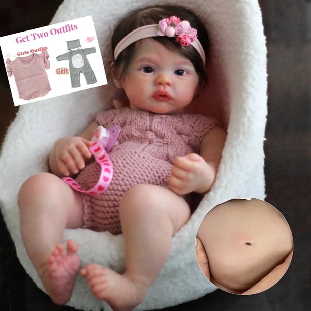 ZIYIUI Poupée Reborn Bébé Fille 22 Pouces 55 cm Vinyle de Silicone Souple Simulation Nouveau-Né Jouet Réalité Fait Main Cadeau de Noël d'anniversaire Reborn Dolls ZIYIUI Poupée Reborn Bébé Fille 22 Pouces 55 cm Vinyle de Silicone Souple Simulation Nouveau-Né Jouet Réalité Fait Main Cadeau de Noël d'anniversaire Reborn Dolls