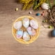 thumbnail image 4 of Easter Eggs Hanging Decoration Woven Basket Painted Eggs Decoration Easter Eggs Basket Props Ornaments, 4 of 6