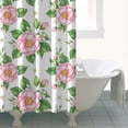 thumbnail image 4 of Pioneer Flower Floral Print Pattern Shower Curtain 84"x72", Bathroom Decorative Shower Curtain Set with 12 Hooks, Waterproof Washable, 4 of 6