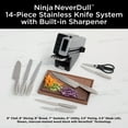 thumbnail image 2 of Ninja Foodi NeverDull Premium 14-Piece Stainless Knife System with Built-in Sharpener, K62014, 2 of 10
