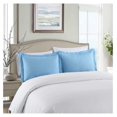 thumbnail image 5 of 2-Piece Embroidered Pillow Shams, Queen Decorative Microfiber Pillow Shams Set Standard Size ( Blue), 5 of 5