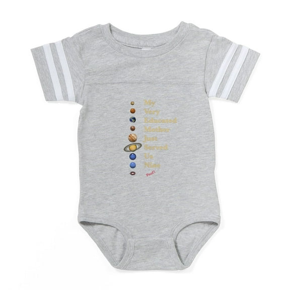 CafePress - Pluto2 DKT - Cute Infant Baby Football Bodysuit