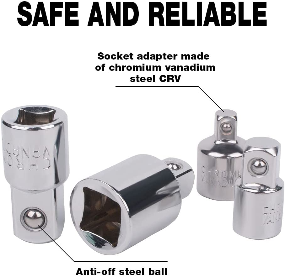 Ratchet Adapter, Socket Adapter 1/4 to 