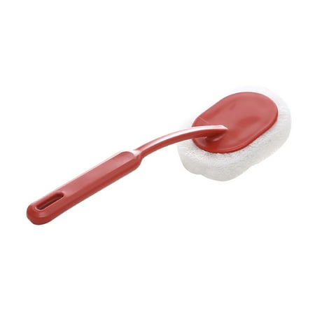 

1PCS Sponge Brush Long Handle Bathroom Washing Tool Kitchen Sink Scrubber for Pot Pan Tile Bathtub Red