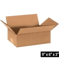 thumbnail image 2 of Box Partners Flat Corrugated Boxes 9" x 6" x 3" Kraft 25/Bundle 963, 2 of 4