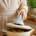 thumbnail image 6 of YingYouFu 2PC Triangles Pot Holders Cover 2 In 1, Heat Resistant Silicone Pot Lid Handle Grip, Non-Slip Kitchen Oven Mitt for Cast Iron Casserole Saute Pan, 6 of 9